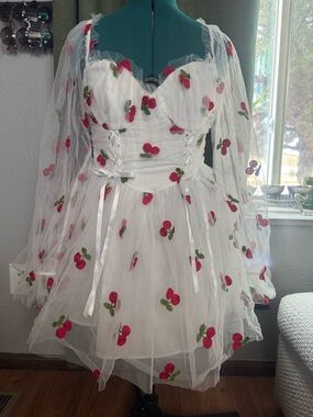 Sugar Thrillz Cherry Mini Dress - New With Tags